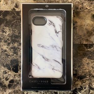 NEW Casely White Marble Bold Case iPhone 7 or 8